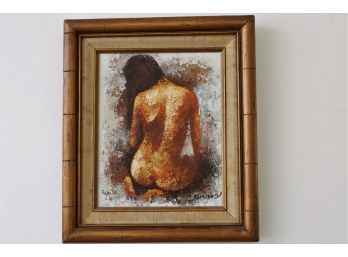 Vintage Nude On Canvas -SHIPPABLE