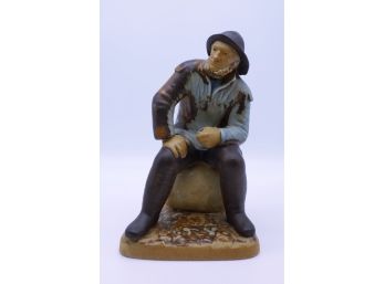 ' The Old Fisherman ' B & G Stoneware Figure By Svend Jespersen