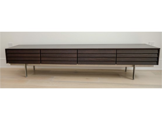 Modern Crate And Barrel  4 Drawer Low Console Nice!!