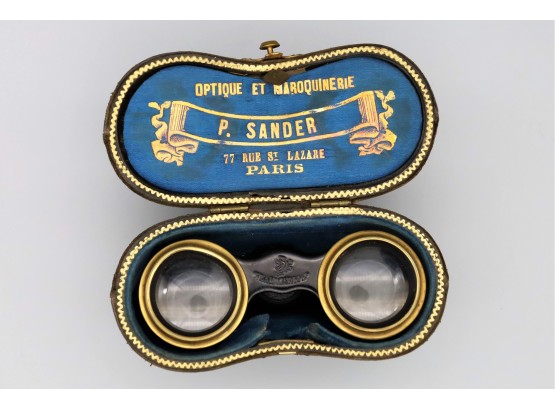 Flammarion Paris Hand Painted Operas Glasses & Case -Shippable
