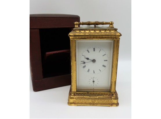 AIGUILLES  Carriage Clock With Original Case