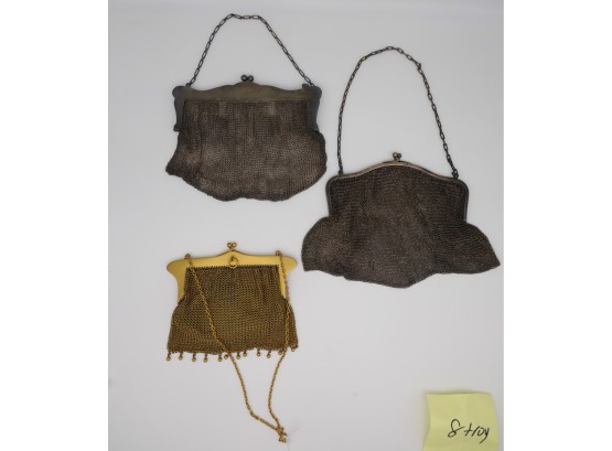 Vintage Mesh Bags Including Sterling -shippable
