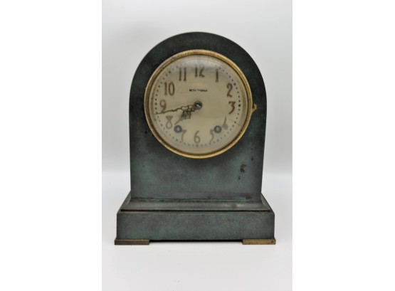 Seth Thomas Metal Mantel Clock