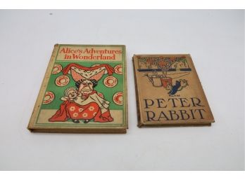 Antique Peter Rabbit 1904 & Alice In Wonderland 1897!! Books-shippable