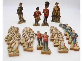 Early 20th Century Paper And Wooden Soldiers Collection A-SHIPPABLE
