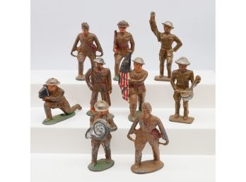 RARE Metal WW I Metal Soldier Figurines -SHIPPABLE