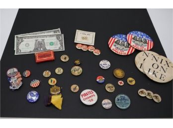 Vintage Button/ Pin Collection-shippable