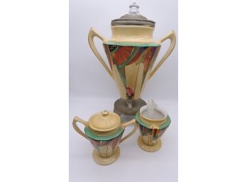 3 Piece Royal Rochester Coffee Service For The Art Deco Collector -SHIPPABLE