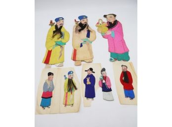 Vintage Chinese Silk Paper Dolls-shippable