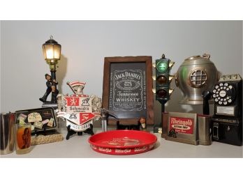 Vintage Bar Collection -LIGHTS,TRAYS,DECANTERS, ICE BUCKET
