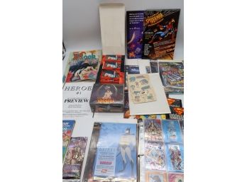 Vampirella Trading Cards & Various Comic Book Hero Stickers & More -shippable