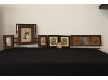 Grouping Of Antique Frames With Photos -SHIPPABLE