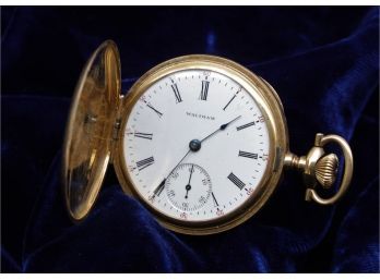 Antique WALTHAM 14k Yellow Gold Pocket Watch -shippable