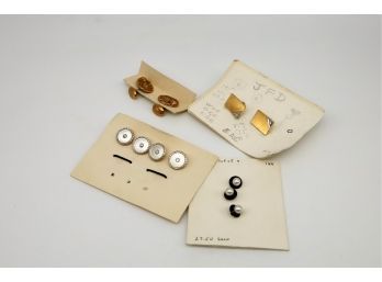 14k Gold Vintage Cufflinks & Buttons -shippable