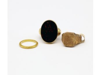 3- Vintage 14k Yellow Gold18 GRAMS  Rings-shippable