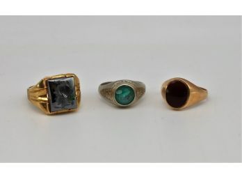 3- 18 And 14k White And Yellow Gold Ring Collection -shippable