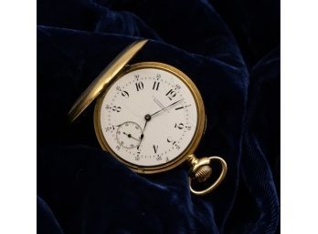 Antique 14k Yellow Gold Caldwell Pocket Watch-shippable