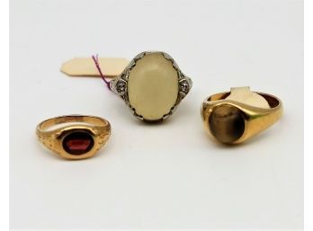 3 Vintage 14k Gold Ring Collection -shippable