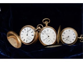 Three Anique WALTHAM Pocket Watches -shippable