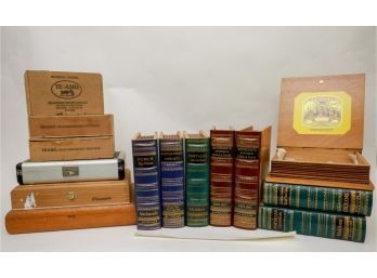 Faux Book Cigar Box  Storage Collection-nICE