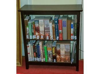 Wood Bookcase Including History Books