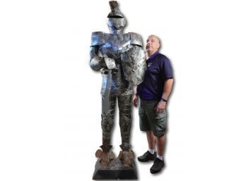 Vintage Tin Knight Perfect For Your Mancave!