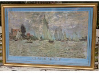 Claude Monet Litho, Regatta At Argenteuil
