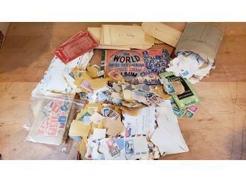 Treasure Drove Of Foreign & US Stamps Collection D