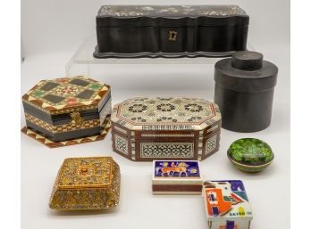Collection Of Trinket Boxes -shippable