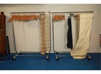 Clothes Racks, Canvas Garment Bag, Wooden Hangers And More