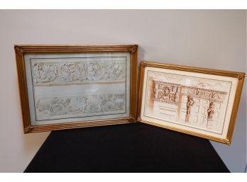 Pair Of Beautiful Prints Framed-SHIPPABLE