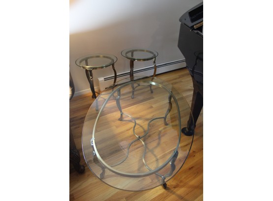 Glass Top Tables Set