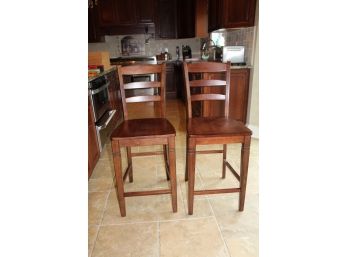 Wood Stools With Back