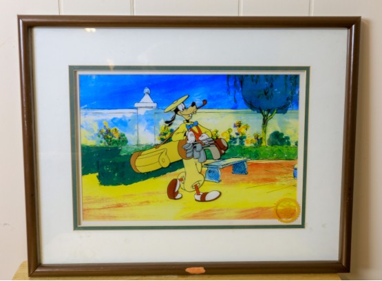 Disney Serigraph Cel 'How To Play Golf' Goofy Limited Edition -SHIPPABLE