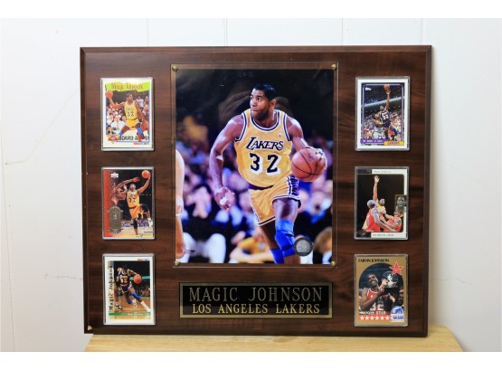 Magic Johnson - Los Angeles Lakers Plaque -SHIPPABLE