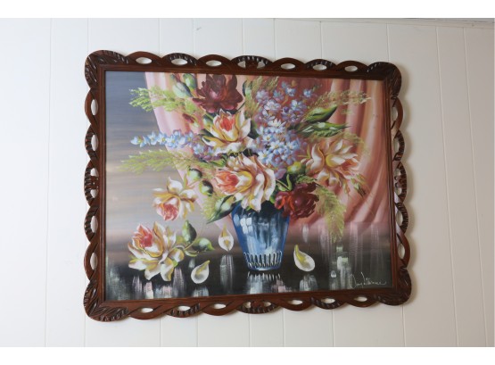 Flower Arrangement Painting By Amy Lawrence Beautifully  Framed