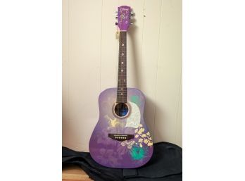 Washburn 3/4 Sized Disney's Hannah Montana Acoustic Guitar Purple