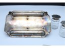 Beautiful English STERLING SILVER Inkwell -26 Troy Ounces -SHIPPABLE