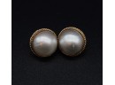 14kt PEARL GOLD EARRINGS  - SHIPPABLE