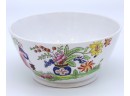 ANTIQUE CHINESE HAND PAINTED BOWL SCENES OUTSIDE AND INSIDE-SHIPPABLE