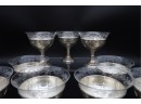 Elegant STERLING SILVER  Champagne /dessert Dishes -29 Troy Ounces - SHIPPABLE