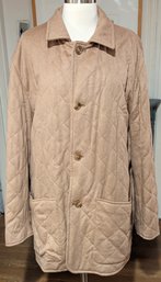 Agnona Italy Mens 100 Cashmere Quilted Jacket Sz 50