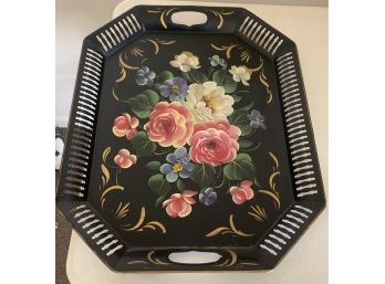 Vintage Tole Painted Tray