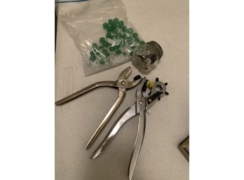 Snap And Eyelet Pliers, Belt Hole Punch