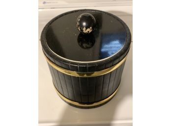 Vintage Black Ice Bucket