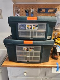 Two Zag Brand Tool Boxes With Contents