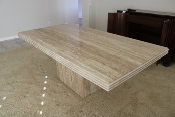 Large Travertine Stone Table