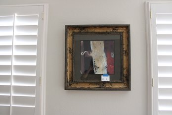Large Wood Framed Abstract Art Print