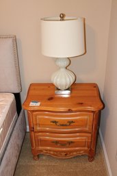 Henry Link Wood Side Table With Lamp
