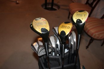 Golf Bag With Wilson Golf Clubs